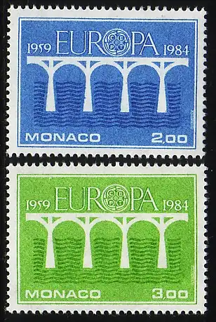Union européenne 1984 Monaco 1622-1623, taux ** / MNH