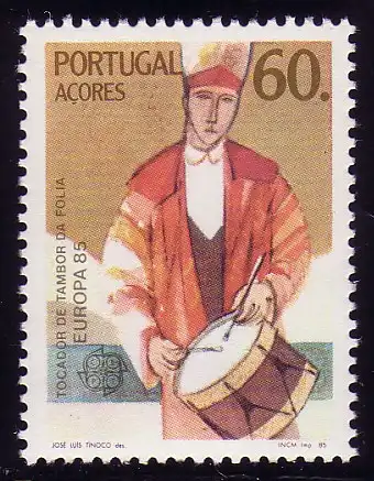 Union européenne 1985 Portugal-Açores 373, marque ** / MNH