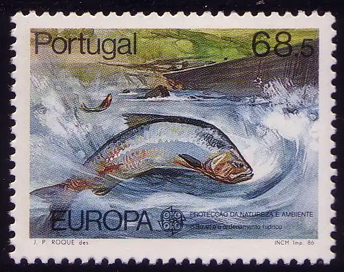 Europaunion 1986 Portugal 1690, Marke aus Block 50 ** / MNH