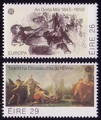 Union européenne 1982 Irlande 466-467, taux ** / NHM