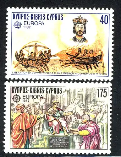Union européenne 1982 Chypre 566-567, phrase ** / MNH