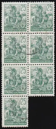 372 Plan quinquennal 25 Pf. Offset - Unité adaptée aux besoins, CIEGENDORF sur GRABOV