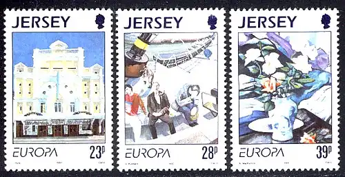 Europaunion 1993 GB-Jersey 612-614, Satz ** / MNH