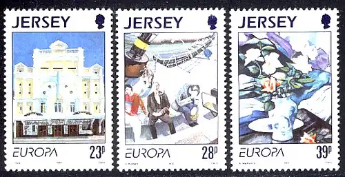 Union européenne 1993 GB-Jersey 612-614, phrase ** / MNH