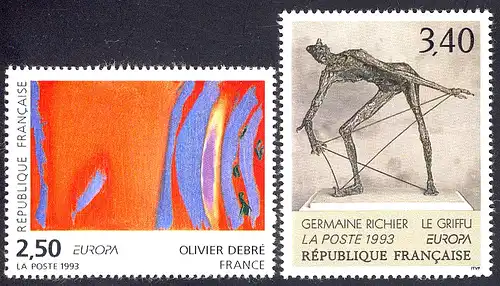 Europaunion 1993 Frankreich 2943-2944, Satz ** / MNH