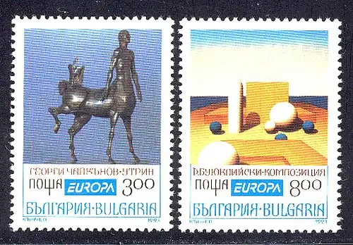 Europaunion 1993 Bulgarien 4047-4048, Satz ** / MNH