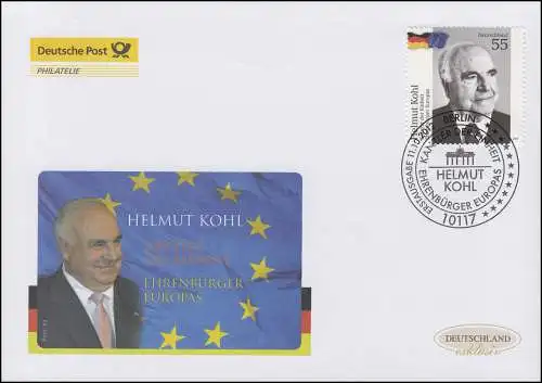 2960 Politiker Helmut Kohl, Schmuck-FDC Deutschland exklusiv