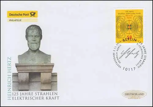 3036 Heinrich Hertz, Bijoux-FDC Allemagne exclusivement