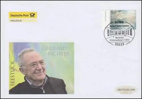 3021 Peinture See, autocollant, Bijoux-FDC Allemagne exclusif