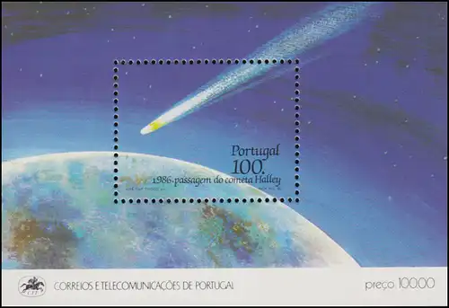 Portugal Block 51 Weltraum: Halleyscher Komet, ** / MNH