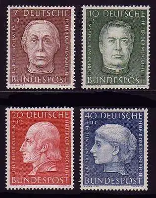 200-203 Wohlfahrt 1954 - Satz ** postfrisch komplett