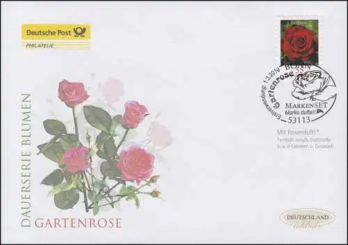 2675 rose de jardin 55 centimes 2010 - sk avec parfum, bijoux FDC Allemagne exclusivement