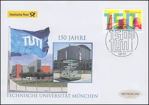 3374 Technische Universität München, Schmuck-FDC Deutschland exklusiv