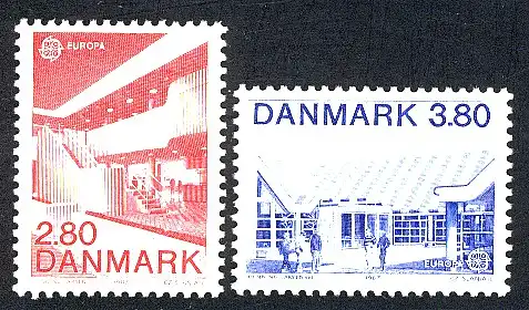 Europaunion 1987 Dänemark 895-596, Satz ** / MNH