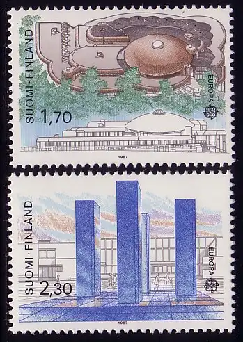 Union européenne 1987 Finlande 1021-1022, taux ** / NHM