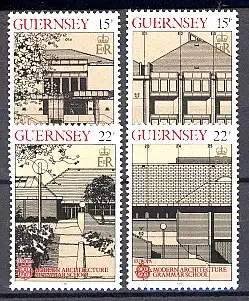 Union européenne 1987 GB-Guernesey 389-392, 4 valeurs, phrase ** / MNH