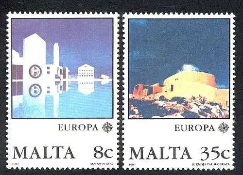 Union européenne 1987 Malte 766-767, taux ** / NHM