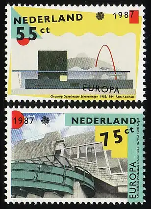 Union européenne 1987 Pays-Bas 1318-1319, taux ** / NHM