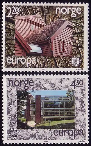 Europaunion 1987 Norwegen 965-966, Satz ** / MNH