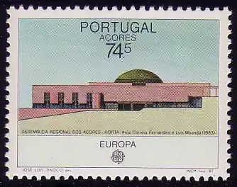 Europaunion 1987 Portugal-Azoren 383, Marke ** / MNH