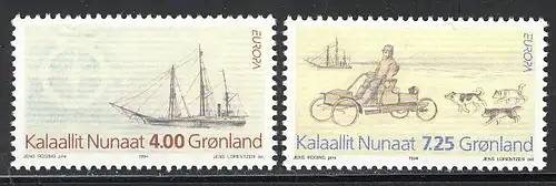 Europaunion 1994 Dänemark-Grönland 247-248, Satz ** / MNH
