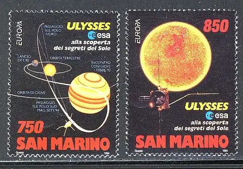 Europaunion 1994 San Marino 1575-1576, 2 Werte, Satz ** / MNH