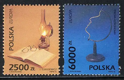 Union européenne 1994 Pologne 3486-3487, taux ** / NHM