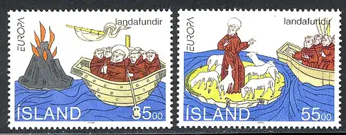 Europaunion 1994 Island 800-801, Satz ** / MNH