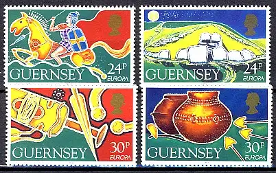 Europaunion 1994 GB-Guernsey 635-638, Satz ** / MNH