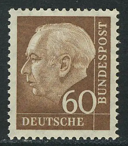 262 Theodor Heuss 60 Pf, postfrisch **