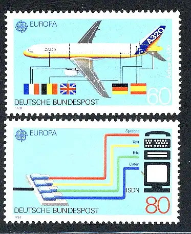 Europaunion 1988 Bundesrepublik 1367-1368, Satz ** / MNH