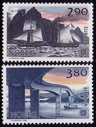 Union européenne 1988 Norvège 996-997, taux ** / NHM