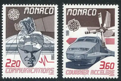 Union européenne 1988 Monaco 1859-1860, phrase ** / MNH