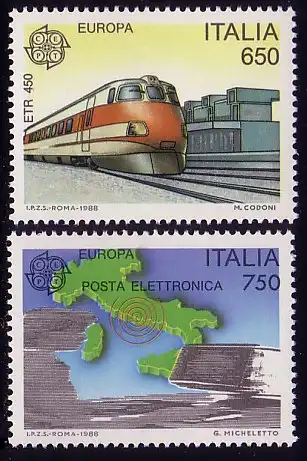 Europaunion 1988 Italien 2043-2044, Satz ** / MNH