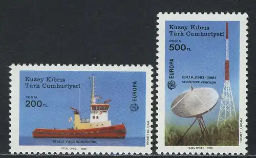 Union européenne 1988 Chypre turc 223-224, phrase ** / MNH