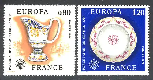 Europaunion 1976 Frankreich 1961-1962, Satz ** / MNH
