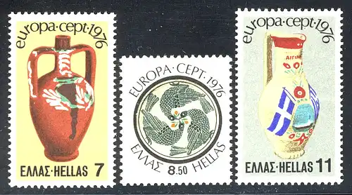 Europaunion 1976 Griechenland 1232-1234, Satz ** / MNH