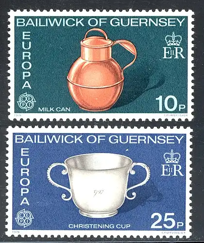 Union européenne 1976 GB-Guernesey 133-134, phrase ** / MNH