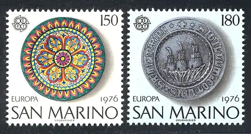 Union européenne 1976 Saint-Marin 1119-1120, phrase ** / MNH