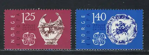 Europaunion 1976 Norwegen 724-725, Satz ** / MNH