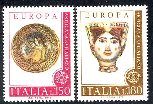 Union européenne 1976 Italie 1530-1531, taux ** / NHM