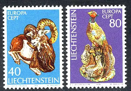 Europaunion 1976 Liechtenstein 642-643, Satz ** / MNH