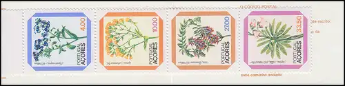 Portugal-Azoren Markenheftchen 2 Blumen 1982, **/ MNH