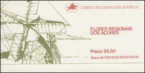 Portugal-Açores - Carnets de marques 1 Fleurs 1981, **/ MNH