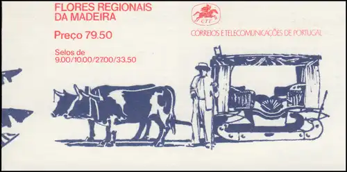 Portugal-Madeira Carnets de marques 2 Fleurs 1982, ** / MNH
