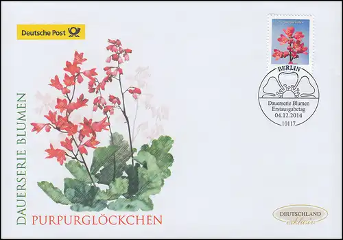 3117 Blume Purpurglöckchen, Schmuck-FDC Deutschland exklusiv