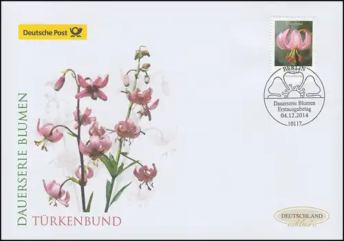 3118 Blume Türkenbundlilie, Schmuck-FDC Deutschland exklusiv