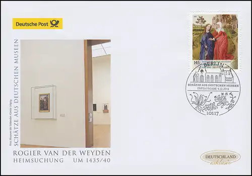 3119 Museumsschätze Gemälde Heimsuchung, Schmuck-FDC Deutschland exklusiv
