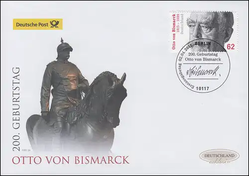 3145 Otto von Bismarck, Schmuck-FDC Deutschland exklusiv