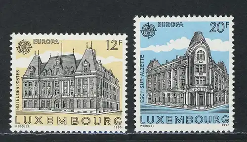 Union européenne 1990 Luxembourg 1243-1244, taux ** / NHM
